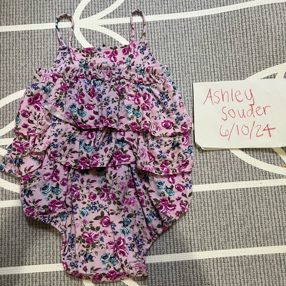 Posh peanut ruffled romper